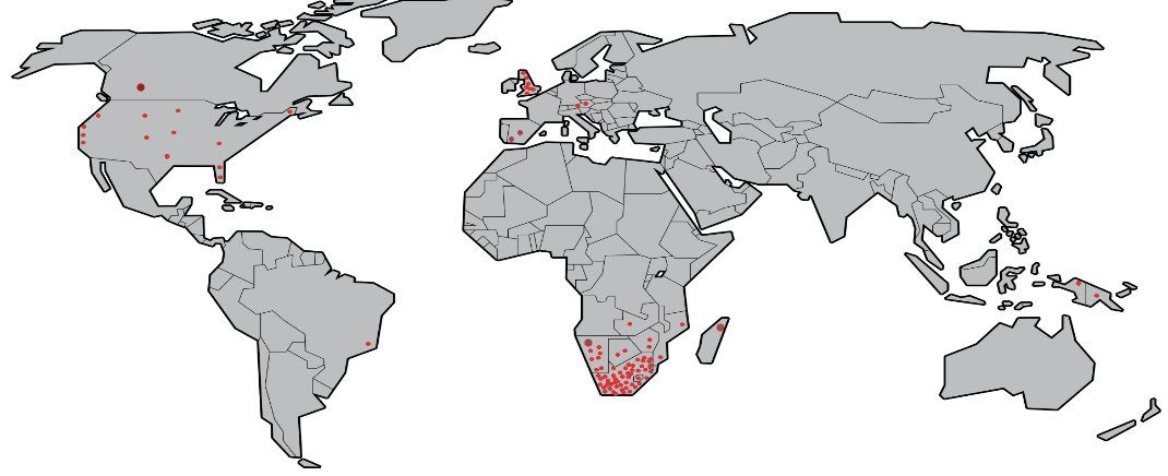 Radical-Mobility-Export-map Radical Mobilities global of Power Wheelchair